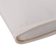 miozzi Cuscino per Sdraio Lettino Prendisole da Giardino Bianco Crema 198x53x5 cm