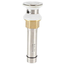 Oumefar Facile Installazione Rubinetto per lavabo Pulsante per lavabo Lavello per(D Type 304 Bounce Hole Drainer LQ-5393)