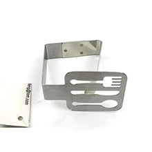 CLISPEED 4 Pezzi Clip per Tovaglia Decorativo in Acciaio Inox Copriletto Morsetto Supporto Clip per Tavolo da Picnic Flessibile Ideale per Picnic Tendoni Matrimoni Festa di Laurea