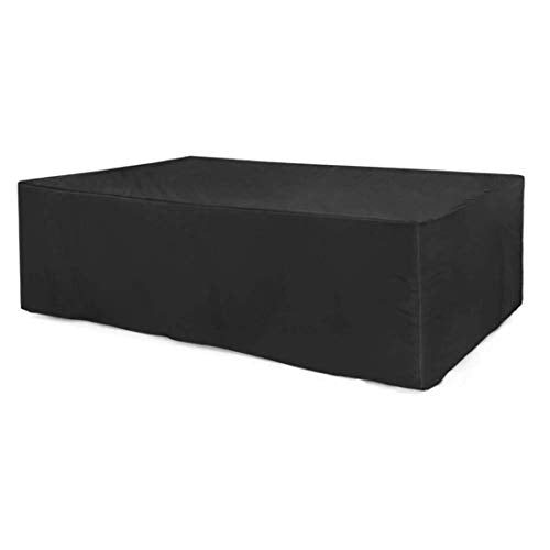 ZHW Copertura Tavolo da Giardino, Rettangolo Copertura Tavolo Esterno, Impermeabile Coperture per Set Arredo Giardino, Anti-UV Protettiva Coperture per Tavoli da Giardino, 242 * 162 * 100Cm