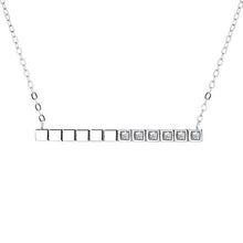 Baoxiaohed Collana in Argento Sterling, Collana Quadrata personalità alla Moda in Argento Sterling 925, Adatta per La Festa della Mamma, Regali di Anniversario E Regali di Compleanno