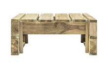 Pissente, panchina poggiapiedi da giardino, decorazione tavolino rustico in legno, per soggiorno, caffè, giardino, cortile, terrazza