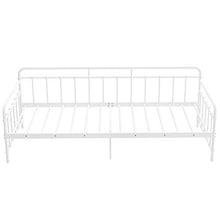 Daybed - Telaio letto in metallo con rete a doghe in metallo, per letto degli ospiti, 90 x 200 cm, colore: Bianco
