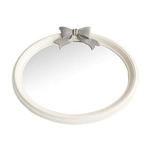 Specchio rotondo con arco per il bagno Bianco parete Vanity Specchio | Ragazza trucco Specchio Design unico Wall Décor-18 "x15.3" JoinBuy.R