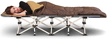 -Recliners Sedia Large Pieghevole Away Guest Letti Singoli a 10 Piedi Pieghevole Letto Camp Letto Deluxe Deluxe Confortevole Argento Grigio Grigio Siesta capacità di carico Fino a