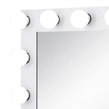 OldFe 80x65cm Il Specchio Trucco Tonde Professionale 14pz LED Il Specchio Trucco con Luci Regolabili in Bianco