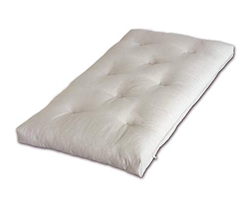 Vivere Zen - Futon Adaki Bio Certificato 11 cm per Bambini - Rivestimento Certificato - Misura 80x200 cm