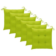 vidaXL Sedie da Giardino Pieghevoli 6 pz con Cuscini Massello Acacia