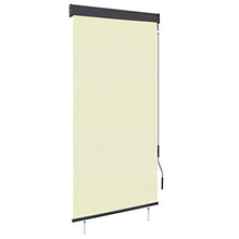Goliraya Tenda a Rullo per Esterno Antracite/Blu e Bianco/Bianco e Arancione/Crema,Tenda da Sole Avvolgibile,Tenda da Sole per Esterno,Tenda da Sole per Gazebo e Pergolato 60/80/100/120/140x250 cm