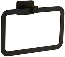 L-YINGZON Asciugamano Rack, cremagliera Mensole for bagno Scaffale Rack appendiabiti bagno tutto quadrato nero anello di fascia alta cremagliera americana cremagliera bagno Portasciugamani Accessori B
