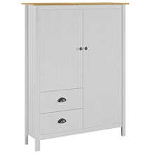 FAMIROSA Armadio a 2 Ante Hill Range Bianco 99x45x137cm in Legno di Pino