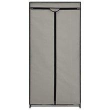 mewmewcat Guardaroba Portatile,Armadio Grigio 75x50x160 cm