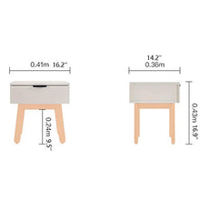 LICHUAN - Comodino con 1 cassetti, per comodini, per casa, camera da letto, comodino, facile da montare.