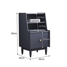 WGZ- Comodino Camera Locker, Camera da Letto Comodino, Soggiorno Locker, Living Room Divano Fianco del Mobile (Color : Gray)