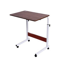 SXGKY Laptop Desk Tabella del Computer Portatile Registrabile Ruota Comodino Computer Portatile può Essere Sollevato in Piedi Desk Scrivania Portatile FF (Color : Black)