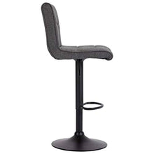 FAMIROSA Sgabelli da Bar 2 pz in Tessuto Grigio Scuro-9610