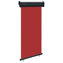 vidaXL - Tenda laterale per balcone, 100 × 250 cm, colore: Rosso