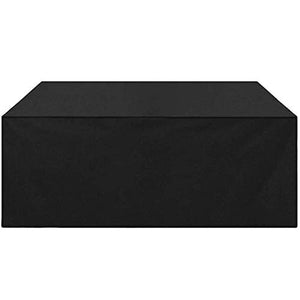 DANYIN Mobili da Giardino Covers Rettangolare terrazze Insieme della Copertura Impermeabile, Patio tovaglie 420D ad Alta densità del Tessuto di Oxford Traspirante Outdoor, Nero 270X180X89CM