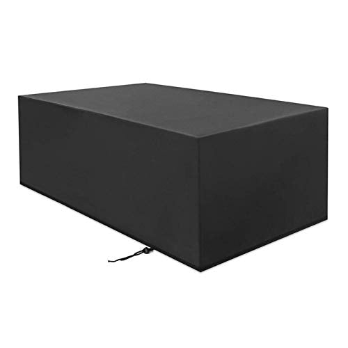 ALGFree-Parasole Vela Rettangolare incatramata mobili da Giardino Covers Esterna Impermeabile Copertura di Tabella for Patio di Protezione, Personalizzabile (Color : Nero, Size : 100x80x100cm)