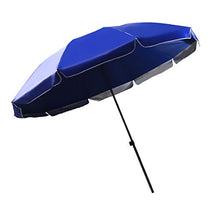 LDJ Ombrellone da Giardino 2.4m, con Protezione UV, Telo Molto Resistente Antivento, Poliestere Impermeabile Regolabile E Portatile Parasole, per Mare, Giardino, Balcone
