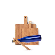 Edeldings Portabottiglie in rovere massiccio | Supporto per bottiglie, portabottiglie, supporto per vino e amanti del vino | presentazione sospesa di bottiglie di vino | idea regalo
