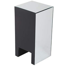 HHTX Comodino con 3 cassetti Comodino in Vetro specchiato Argento Comodino tavolini da appoggio per Camera da Letto, Bagno, Soggiorno