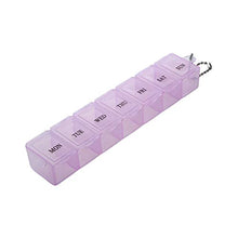 2pcs settimanale pillola organizzatore 7 giorni viaggio medicina scomparti stoccaggio vitamina rosa 1pcs