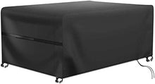 RATEL Copertura per Tavolo da Giardino, Copertura Tavolo da Giardino Impermeabile Antivento Copertura per mobili di Grandi Dimensioni 420D Oxford Stoffa(242x162x100cm)