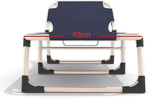 Semplice Letto Pieghevole Letto Infermieristico con Schienale Regolabile Bed Office Bed Lunch Camp Letto Siesta Letto Single Letto Singolo con 6 Gambe Bed Silver Grey