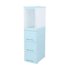 TXXM fabbricazione Cassettiera Cucitura armadio cassetto di stoccaggio slot armadio bagno cucina rack di stoccaggio (Colore: Blu, Dimensioni: B)