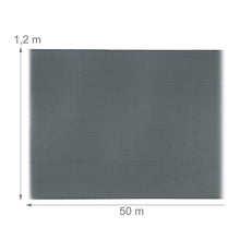 Relaxdays Rete Frangivista, Copertura per Ringhiere, Protezione Raggi UV, Tessuto Resistente, HxL 1,2 x 50 m, Antracite, Meter