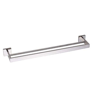 wangjian& Portasalviette, portasciugamani con Due aste (Acciaio Satinato Lucido da 23 Pollici SUS 304) Mensola da Bagno per Il Bagno Scaffale Stile Moderno