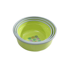 GYL Bacino Pieghevole XSJZ Lavabo in Plastica, Lavabo Rotondo Spesso 3 Pezzi Adatto per Bambini in Casa Bagno Lavandino in Plastica Lavabo Lavatoio 3 Colori (Color : Green)