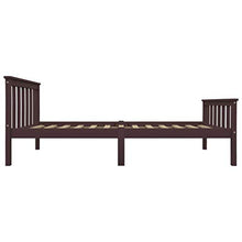 FAMIROSA Giroletto con 2 Cassetti Marrone Scuro Legno di Pino 100x200 cm-0616