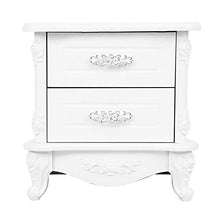 GUHUIHE Comodino con Due cassetti di stoccaggio Arredo Comodino e tavolino di fine Accento per casa, Camera da Letto, Ufficio, dormitorio Universitario, Bus Contenitore di Tessuto