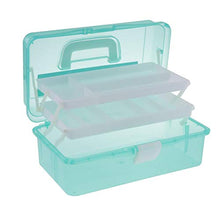 Dailymall Cassetta Portautensili A Tre Strati per Cassetta degli Attrezzi per La Casa - Verde, 315x170x145mm