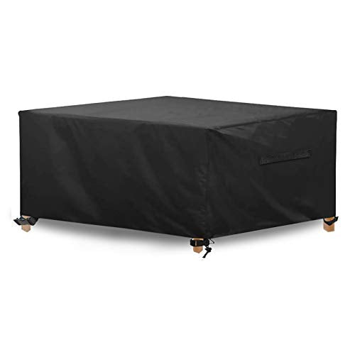 PNNP Copertura Tavolo Esterno, Coperture per Giardino Arredo 242 X 162 X 100cm Rectangular Copritavolo Impermeabile e Resistente UV Tessuto Oxford 420D Telo Copri per Tavolo Sedie Mobili