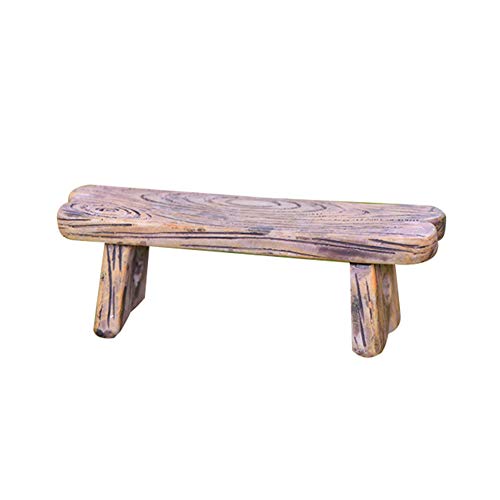 jijuai554 Bella Ragazza Ragazza Lettura Modello Panchina Figurine Mini Bonsai Decorazione Giardino - Solo Panchina