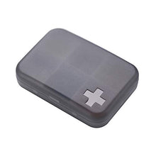 Ruby569y - Portapillole, organizer per pillole, dispenser per pillole, porta pillole, organizzatore per medicine, portatile da viaggio, a prova di umidità Grey