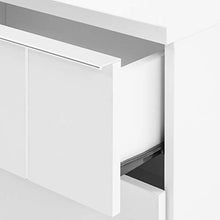 Cribel Efesto Comodino, Legno, Bianco, 58 x 39 x 48 cm