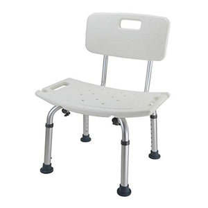 Sgabelli Mobili da Bagno Bagno con Schienale in Alluminio Sedia Doccia Senior Bagno Donna Incinta Doccia Sedia Antiscivolo Altezza Regolabile capacità di Carico 130kg