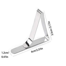 Nuluxi Triangolare Tovaglia Clip Picnic Clips In Acciaio Inox Regolabile Argento Acciaio Inox Morsetti Tovaglia Calzata Per La Festa A Casa Banchetto Di Nozze Picnic All'aperto Campeggio Tovaglia Clip