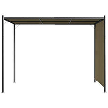 vidaXL Gazebo da Giardino con Tetto Retrattile 3x3 m Talpa 180 g/m²