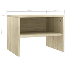 FAMIROSA Comodini Rovere Sonoma 2 pz 40x30x30 cm in Truciolato