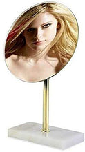 Specchi da bagno Specchi da viaggio Specchi da viaggio con ingrandimento Specchio ingranditore illuminato da trucco, controllo tattile rotondo e rimovibile, 360 gradi, rotazione e 1x specchio ingrandi