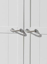 Destock - Armadio per bambini, laccato, 3 ante, colore: Bianco