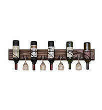 Scaffale Legno Porta Vino Scaffale Vini A Muro Porta Bottiglie E Vetro - Portabottiglie Da Parete, Portabottiglie Da Vino, Cucina Domestica E Decorazione Bar