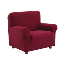 PETTI Artigiani Italiani Copridivano Elasticizzato e Copripoltrona Disponibile per Poltrone, 2,3 e 4 100%, Made in Italy Bordeaux, 2 Posti (120 a 160 cm)