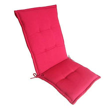 eewopjkj - Cuscino per sedia a dondolo con schienale alto, da giardino, impermeabile, per interni ed esterni, colore: rosso