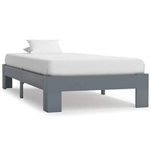 FAMIROSA Giroletto Grigio in Legno Massello di Pino 90x200 cm-3304